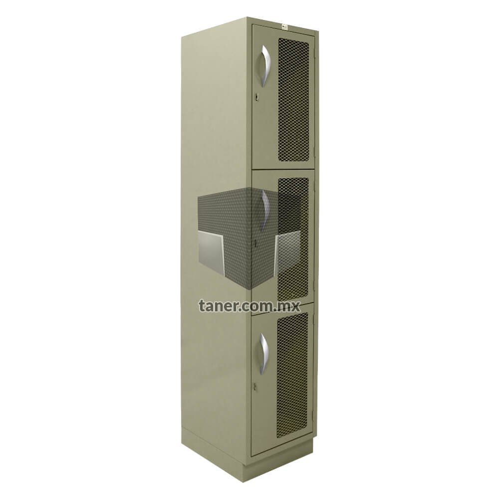 Locker de 3 puertas con Malla