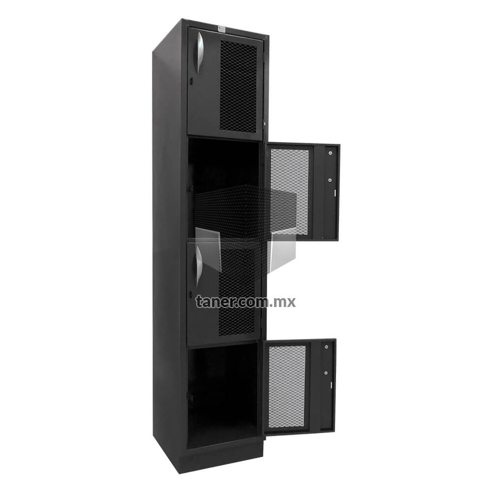 Venta-de-Anaqueles-TANER-Organizadora-de-Espacios-CDMX-Lockers-Locker-4-Puertas-Con-Malla-01