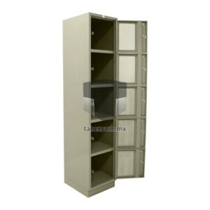 Venta-de-Anaqueles-TANER-Organizadora-de-Espacios-CDMX-Lockers-Locker-5-Puertas-Con-Malla-01