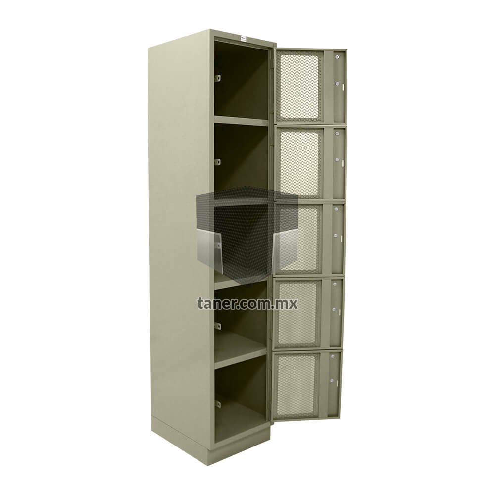 Locker de 5 puertas con Malla