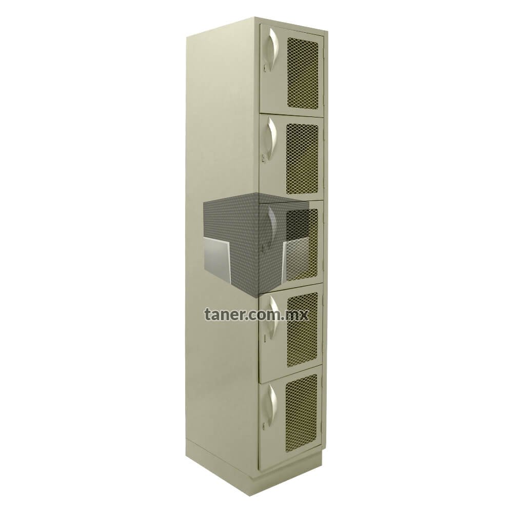 Venta-de-Anaqueles-TANER-Organizadora-de-Espacios-CDMX-Lockers-Locker-5-Puertas-Con-Malla-02