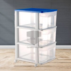 Venta-de-Anaqueles-TANER-Organizadora-de-Espacios-CDMX-Queretaro-Mexico-Contenedor-Plastico-de-3-Cajones-Medianos-2403