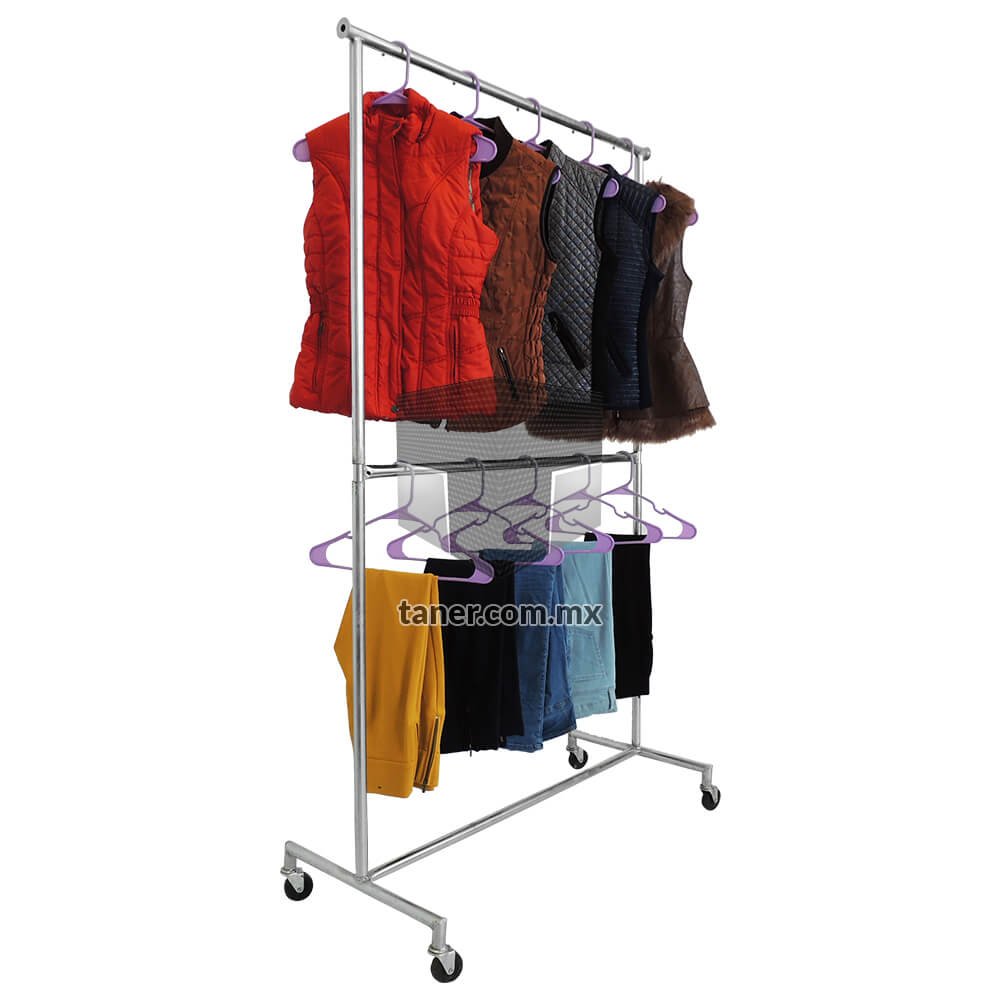 Venta-de-Anaqueles-TANER-Organizadora-de-Espacios-CDMX-Rack-Para-Ropa-Chico-Doble-02