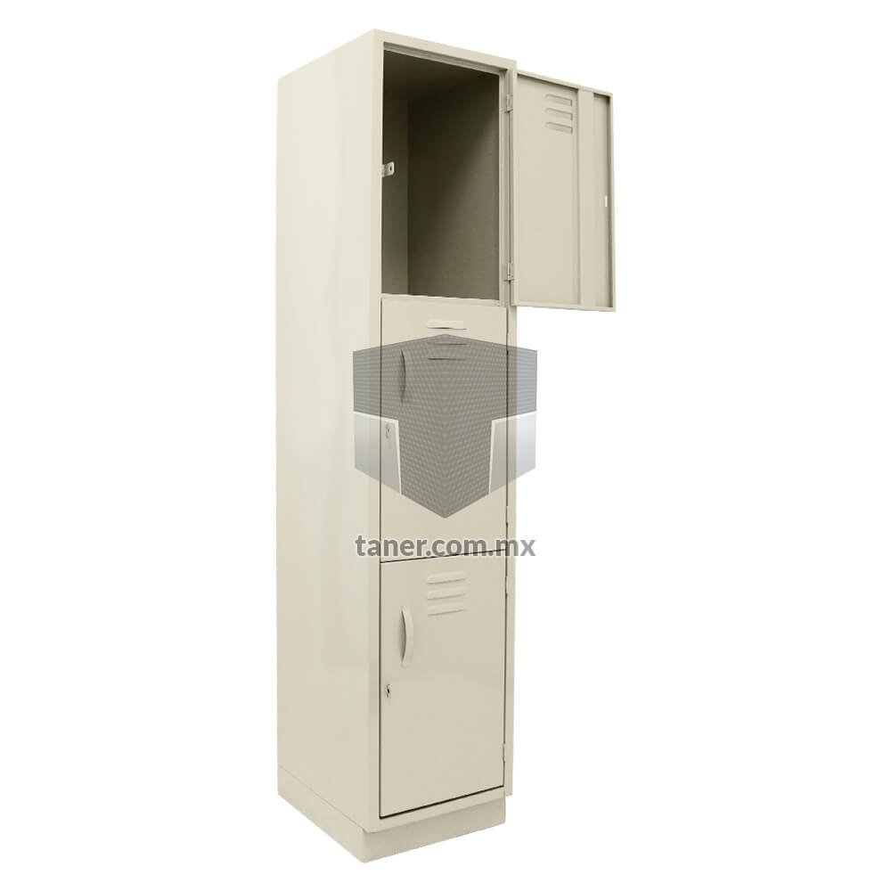Venta-de-Estantes-Metalicos-TANER-Organizadora-de-Espacios-CDMX-y-Queretaro-Locker-Metalico-3-Puertas