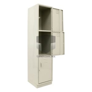 Venta-de-Estantes-Metalicos-TANER-Organizadora-de-Espacios-CDMX-y-Queretaro-Locker-Metalico-3-Puertas