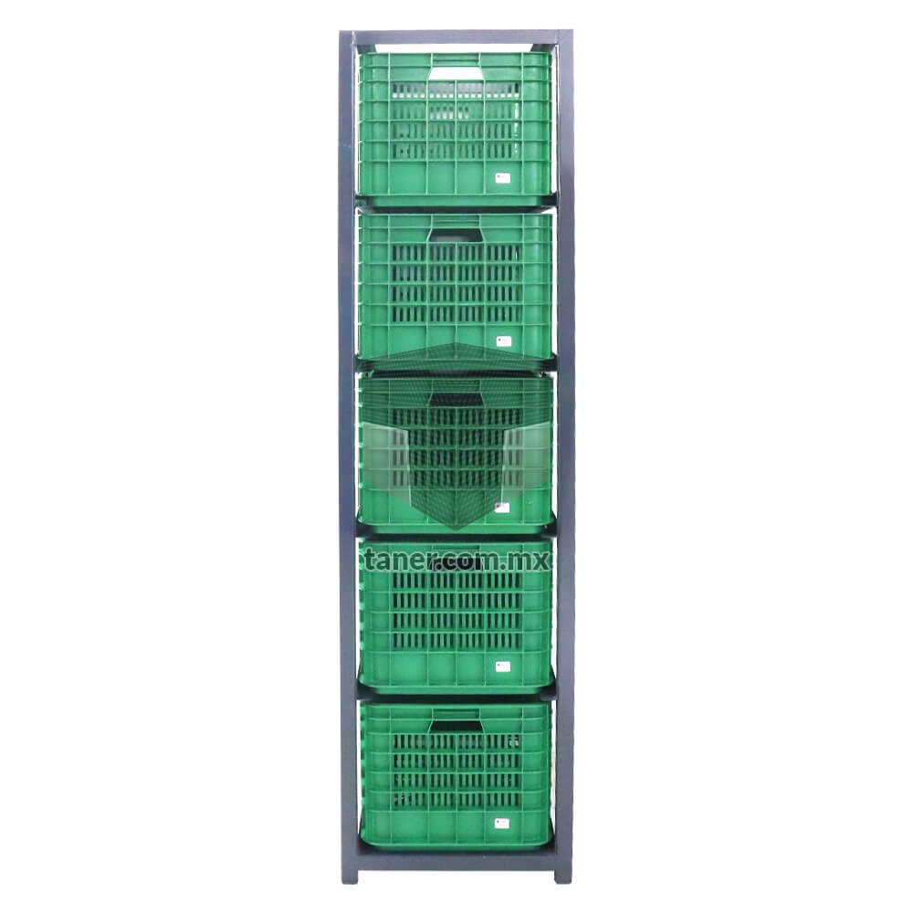 Estructura Cajonera Con 5 Contenedor Grande Calado Repro