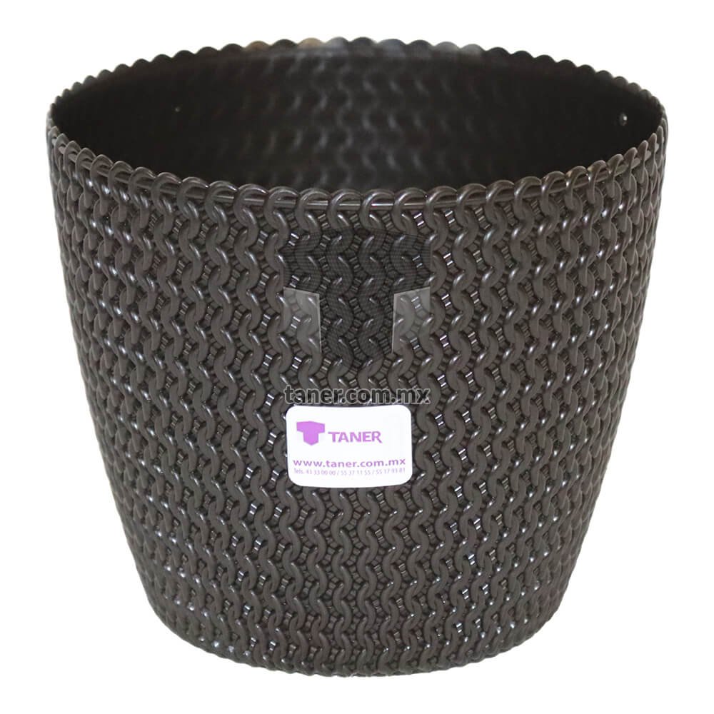Maceta Malla 6″ Café Oscuro