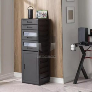 Venta de Anaqueles TANER CDMX y Queretaro-Archivador Plastico Mixto Gris 03a