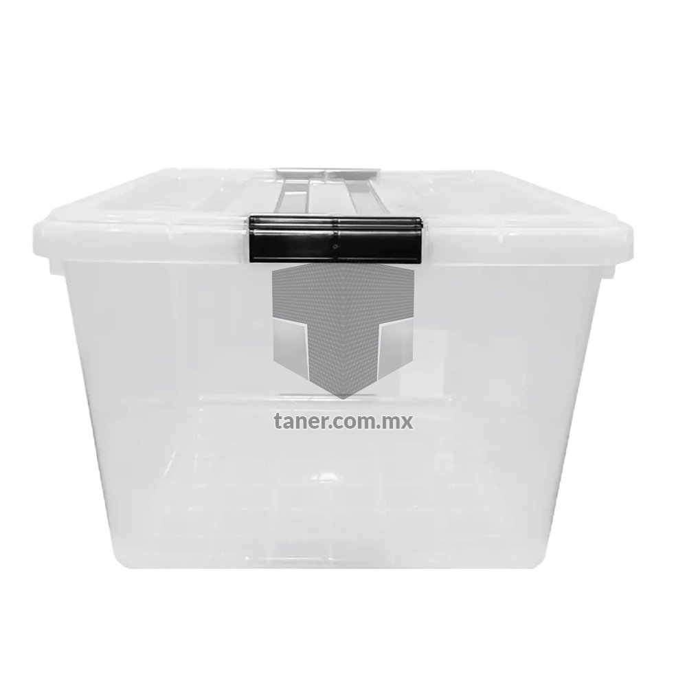 Venta de Anaqueles TANER Organizadora de Espacios CDMX y Queretaro-Contenedor Broches Tansparente con Broches Negros
