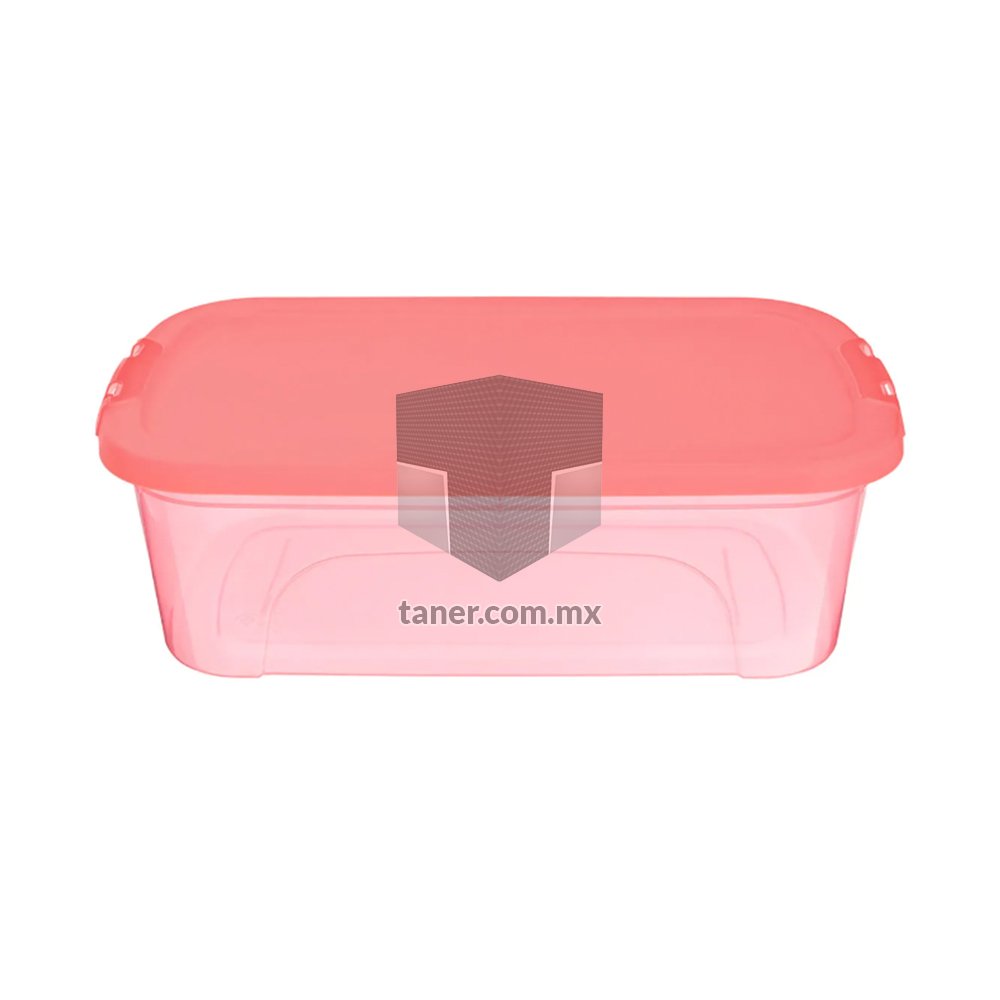 Venta de Anaqueles TANER Organizadora de Espacios CDMX y Queretaro-Contenedor Zapatera de Plástico Salmón