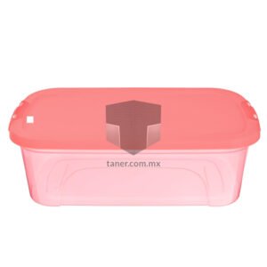 Venta de Anaqueles TANER Organizadora de Espacios CDMX y Queretaro-Contenedor Zapatera de Plástico Salmón