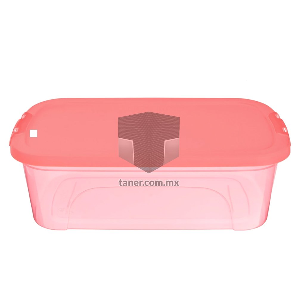Contenedor Zapatera de Plástico Salmón